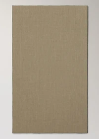 100% resin-coated linen tablecloth with contrasting overlock for 6 to 8 diners