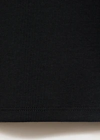 Ribbed long-sleeved t-shirt