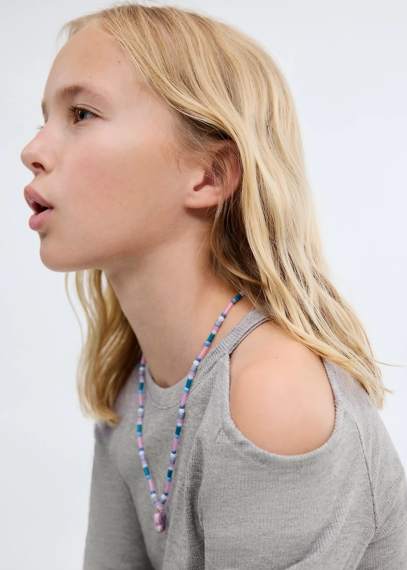 Lurex top with cut-out