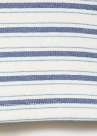 Striped t-shirt with contrasting collar