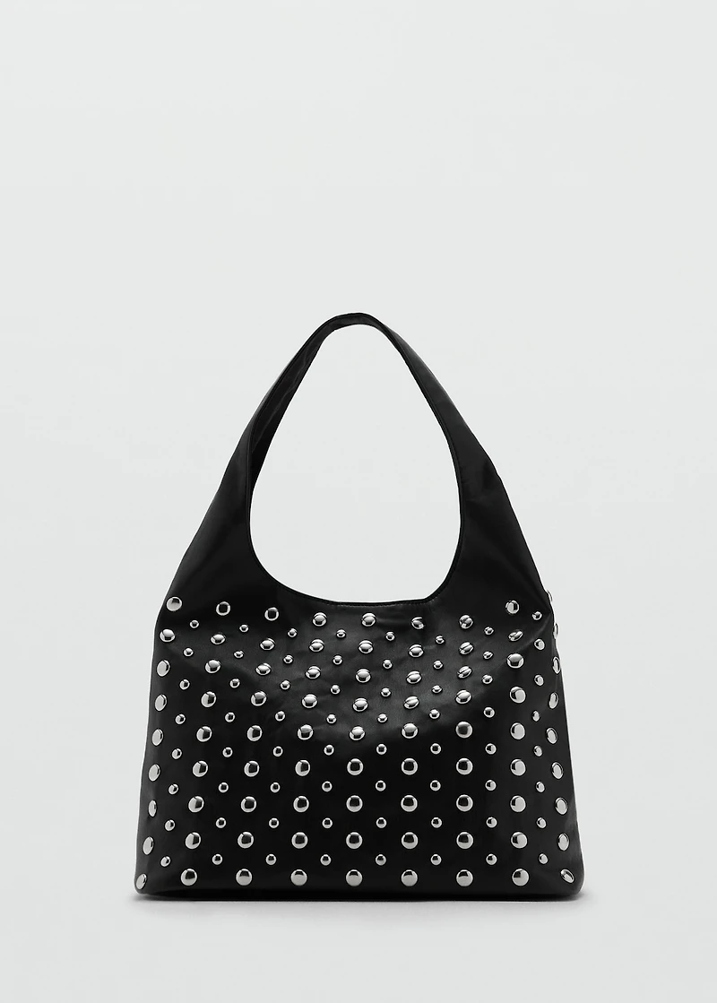 Studded bucket bag