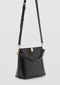 Bucket bag with metal detail