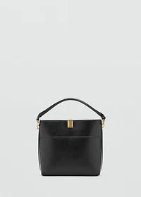 Bucket bag with metal detail