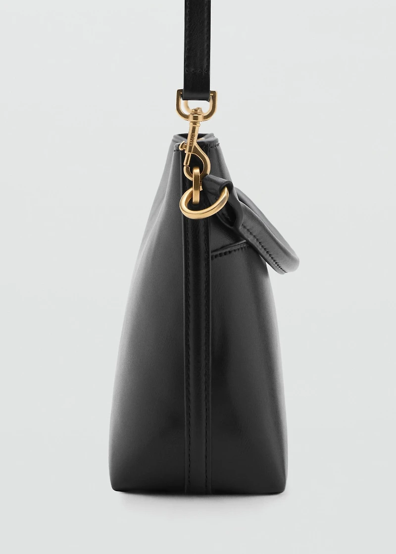 Bucket bag with metal detail