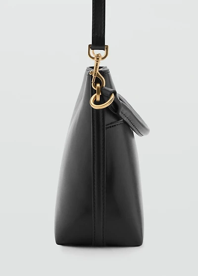 Bucket bag with metal detail