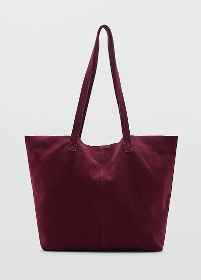 Leather tote bag