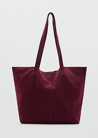 Leather tote bag