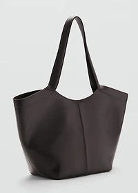 Large leather shoulder bag