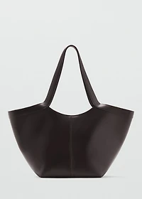 Large leather shoulder bag