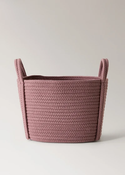 children's cotton basket with handles