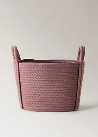 children's cotton basket with handles