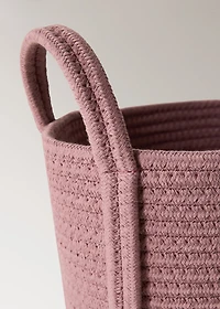 children's cotton basket with handles