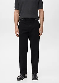 Regular fit cotton jeans