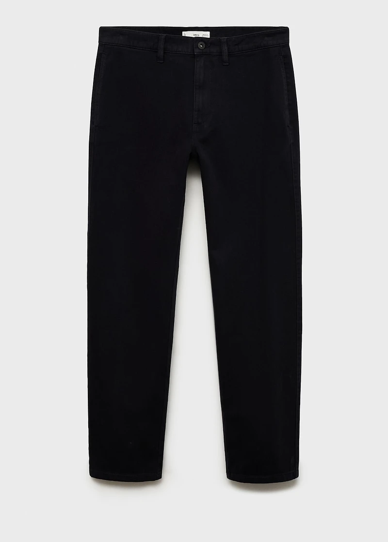 Regular fit cotton jeans