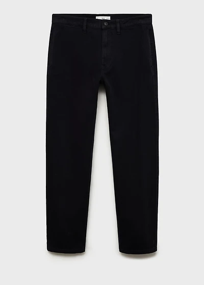 Regular fit cotton jeans