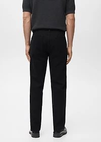 Regular fit cotton jeans