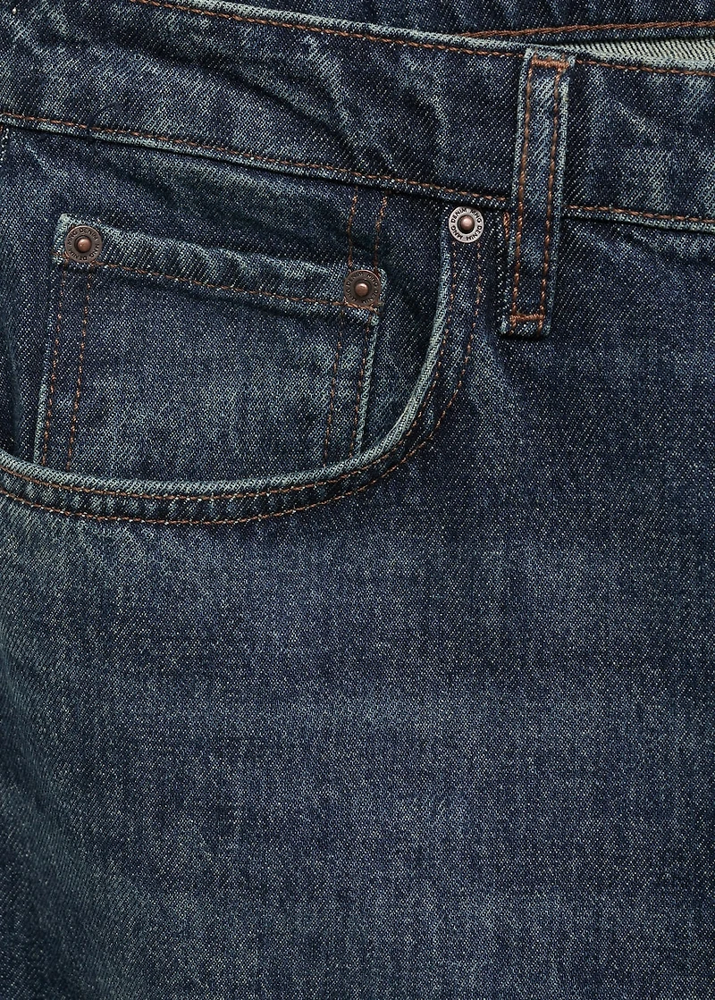 Moby straight-fit dark-wash jeans