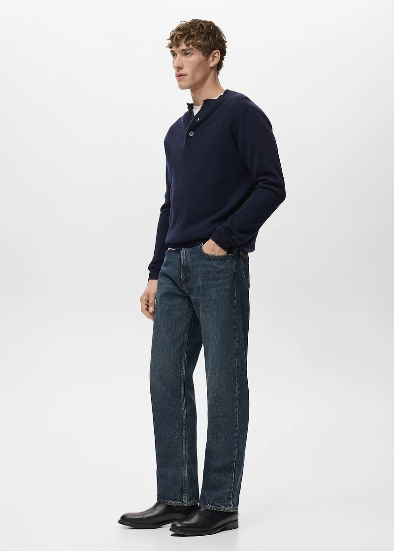 Moby straight-fit dark-wash jeans