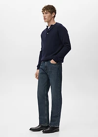Moby straight-fit dark-wash jeans