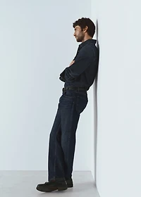 Moby straight-fit dark-wash jeans