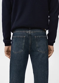 Moby straight-fit dark-wash jeans