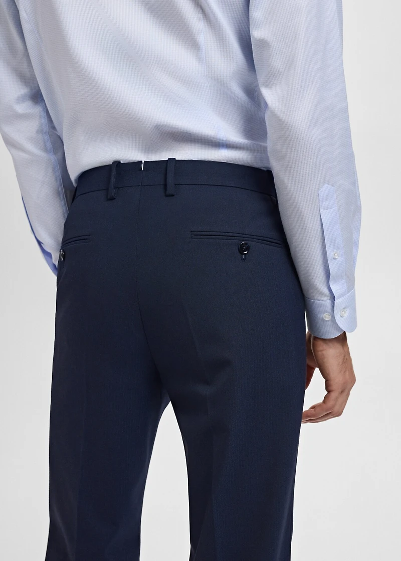 Monaco slim-fit suit pants