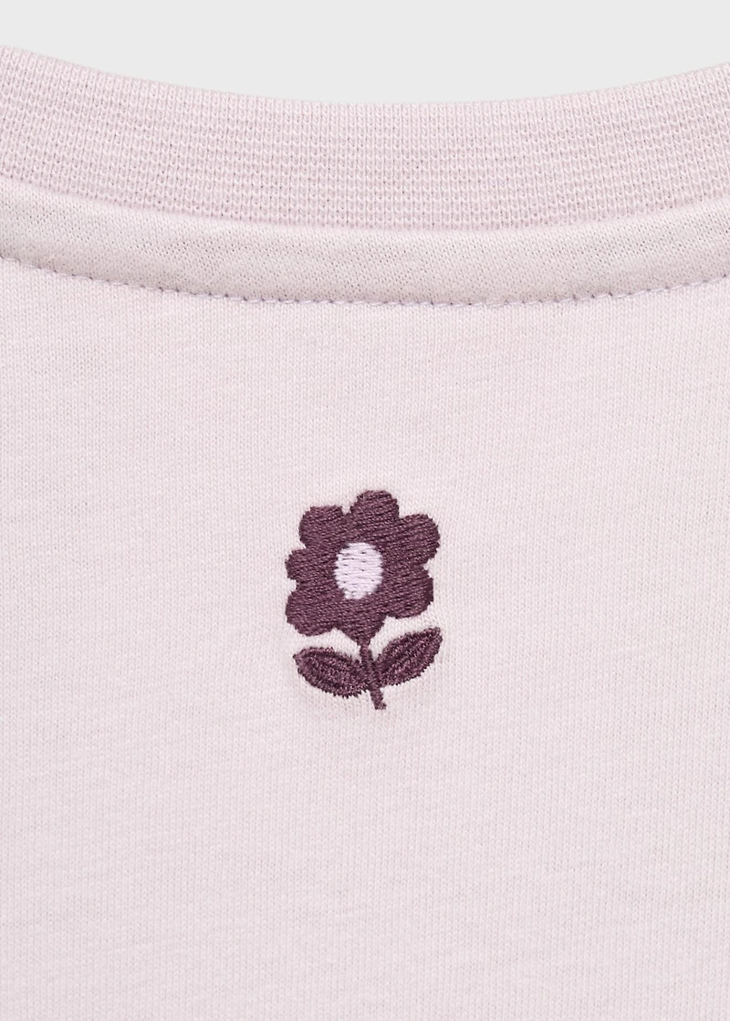 T-shirt with embroidered detail