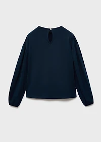 T-shirt with gathered details