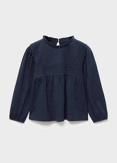 Embroidered cotton T-shirt