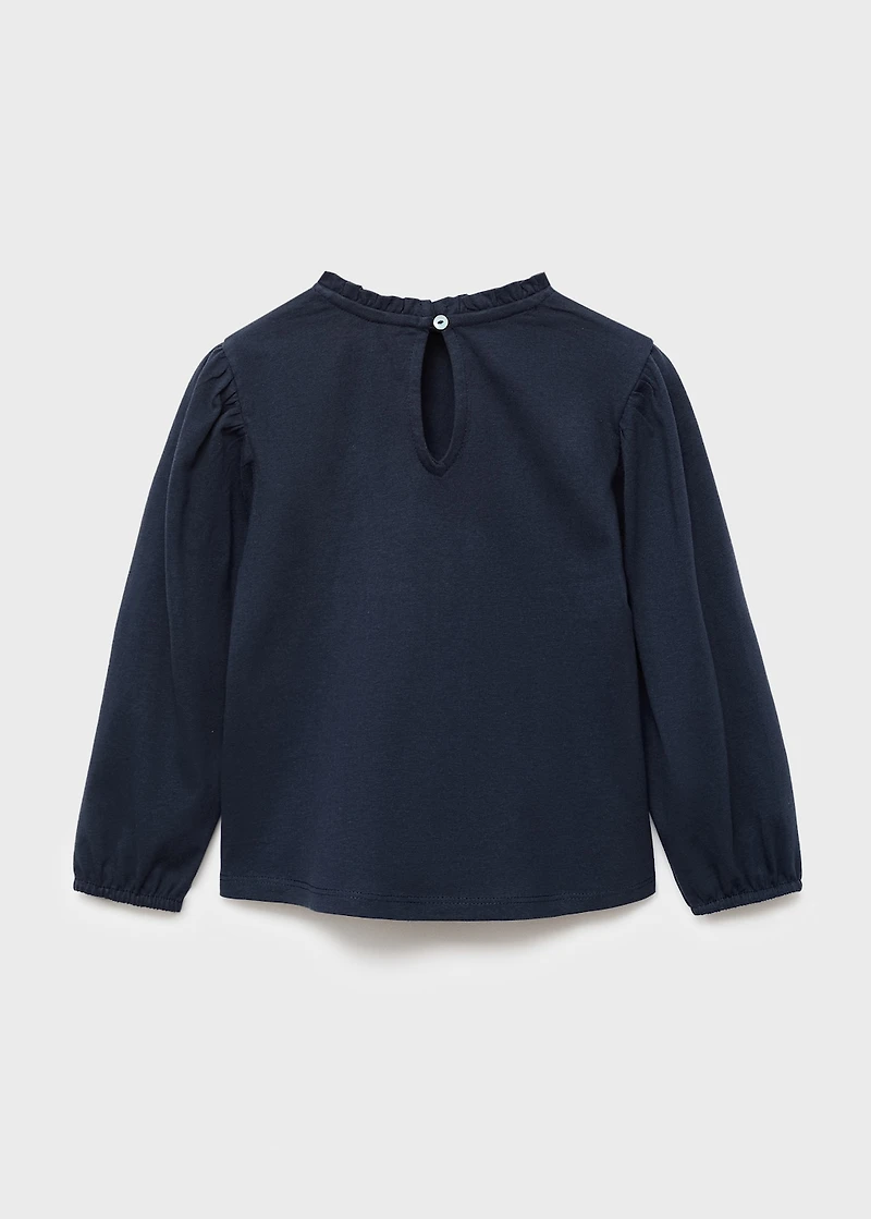 Embroidered cotton T-shirt