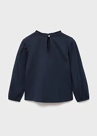 Embroidered cotton T-shirt