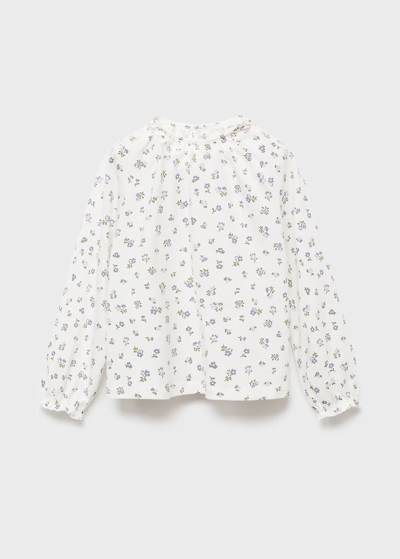 Floral cotton t-shirt