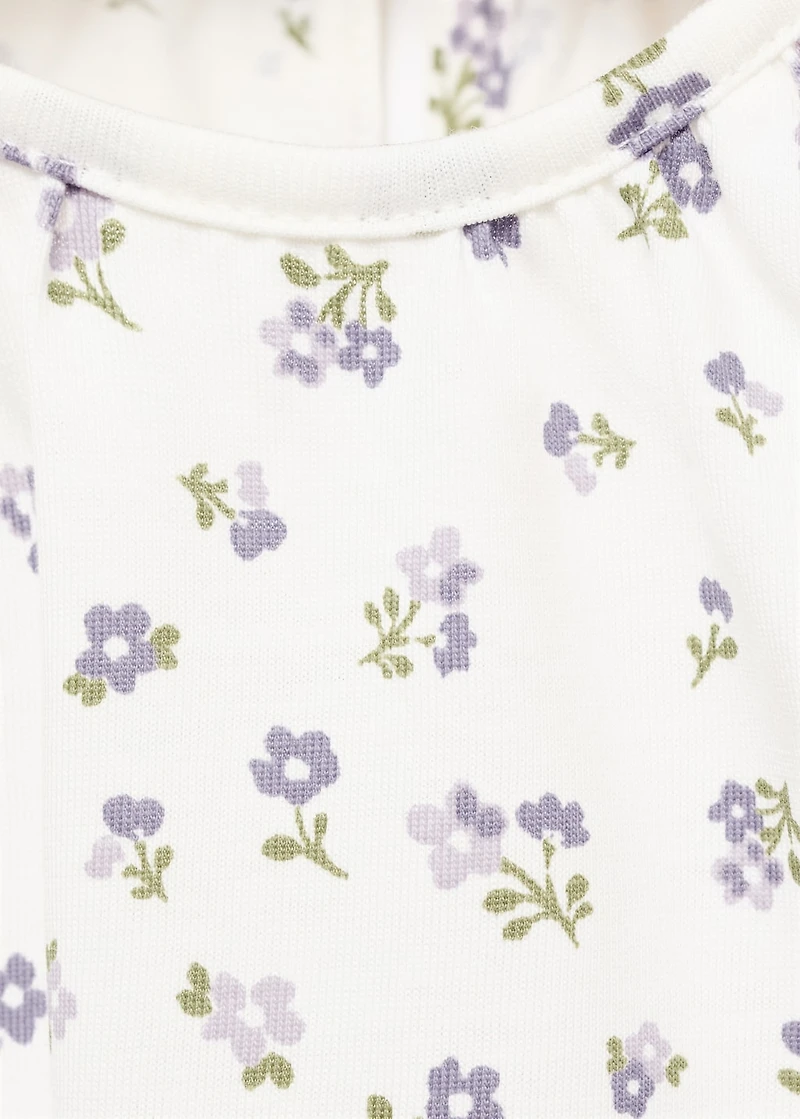 Floral cotton t-shirt