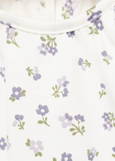 Floral cotton t-shirt