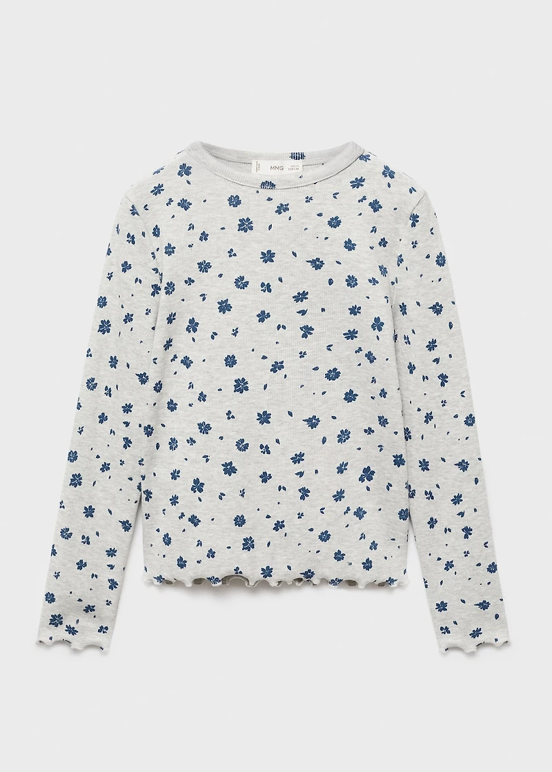 Floral-print t-shirt