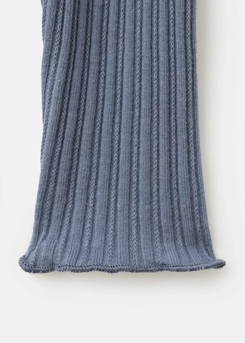 Ribbed  knit t-shirt