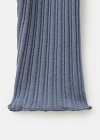 Ribbed  knit t-shirt