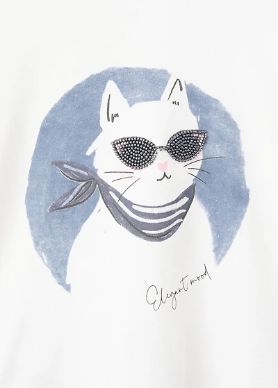 Printed long sleeve t-shirt