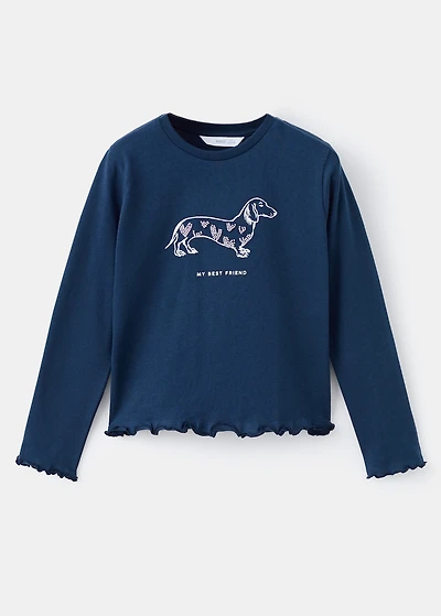 Beaded embroidery T-shirt