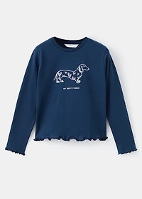 Beaded embroidery T-shirt