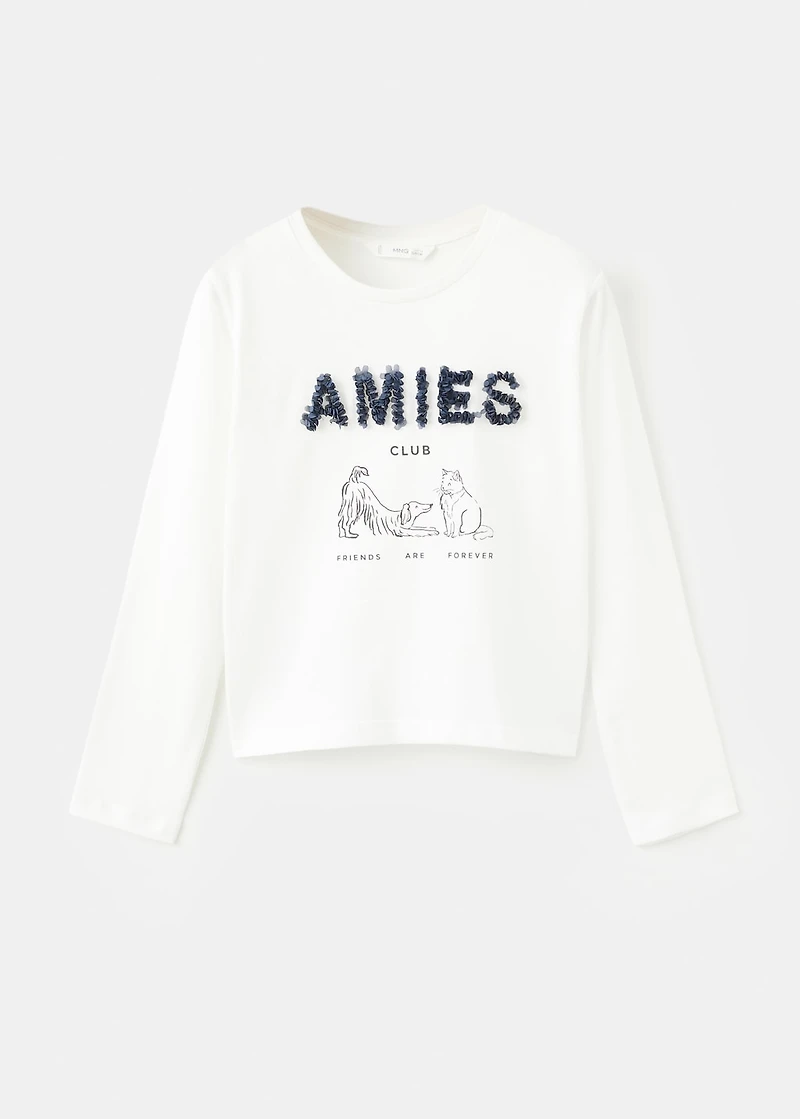 Printed long sleeve t-shirt