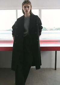 Handmade oversized wool coat