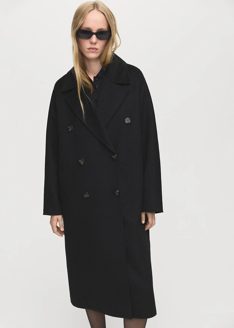 Handmade oversized wool coat