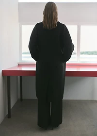 Handmade oversized wool coat