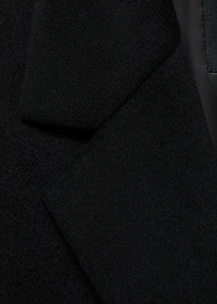 Double-breasted wool coat