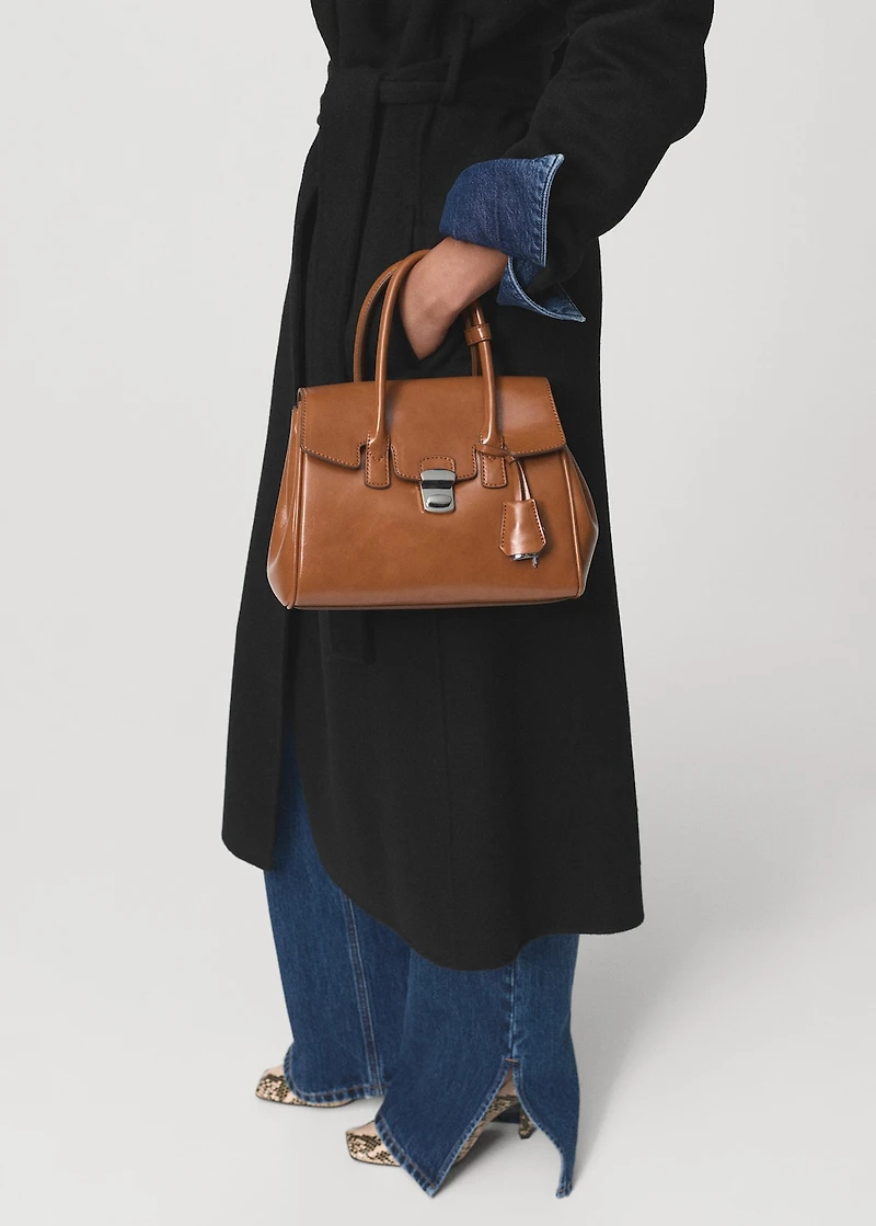 Handmade wool coat with belt