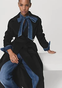 Handmade wool coat with belt