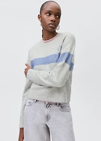 Knit embroidered sweater