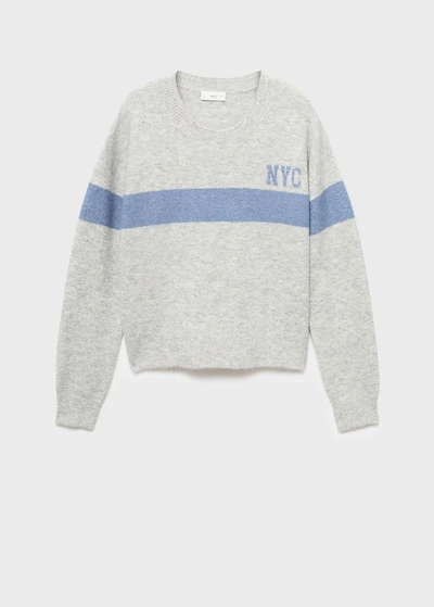 Knit embroidered sweater