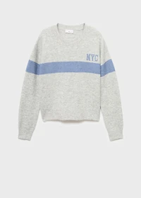 Knit embroidered sweater